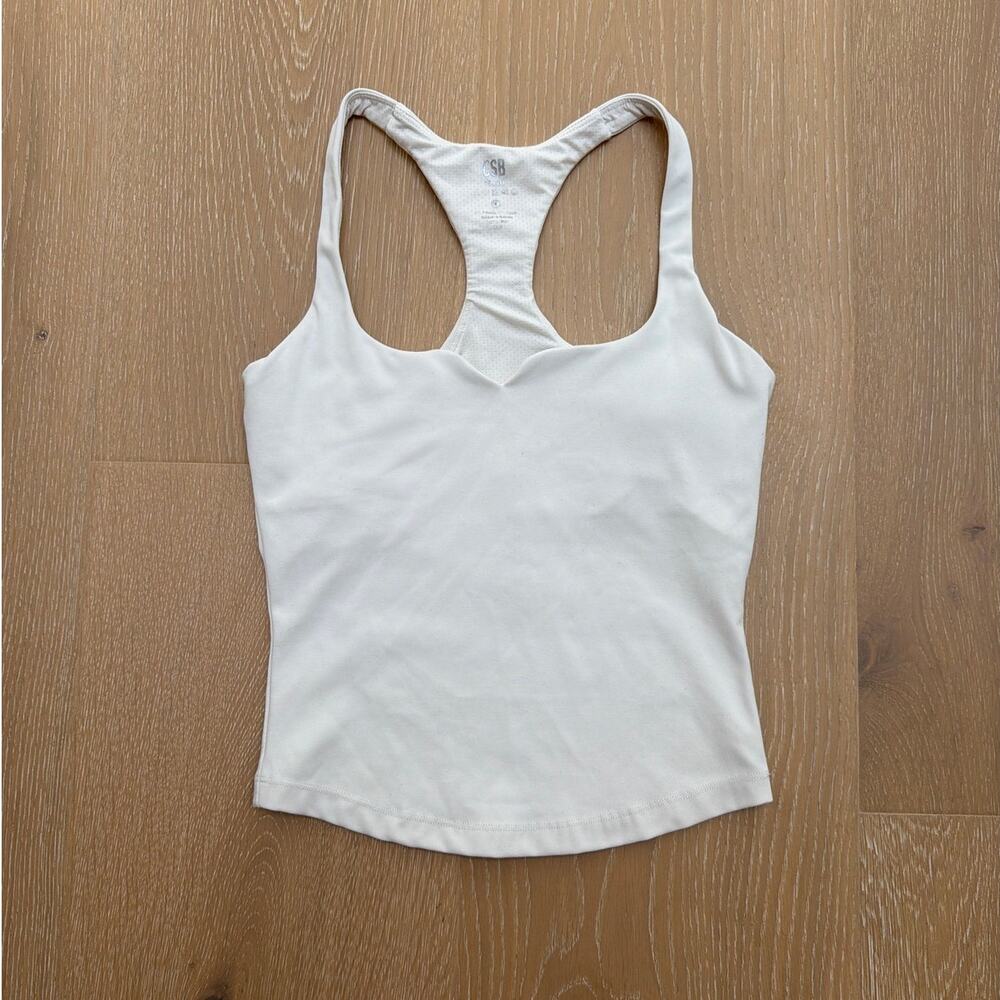 CSB Form Racerback Tank Size S Bone Off White